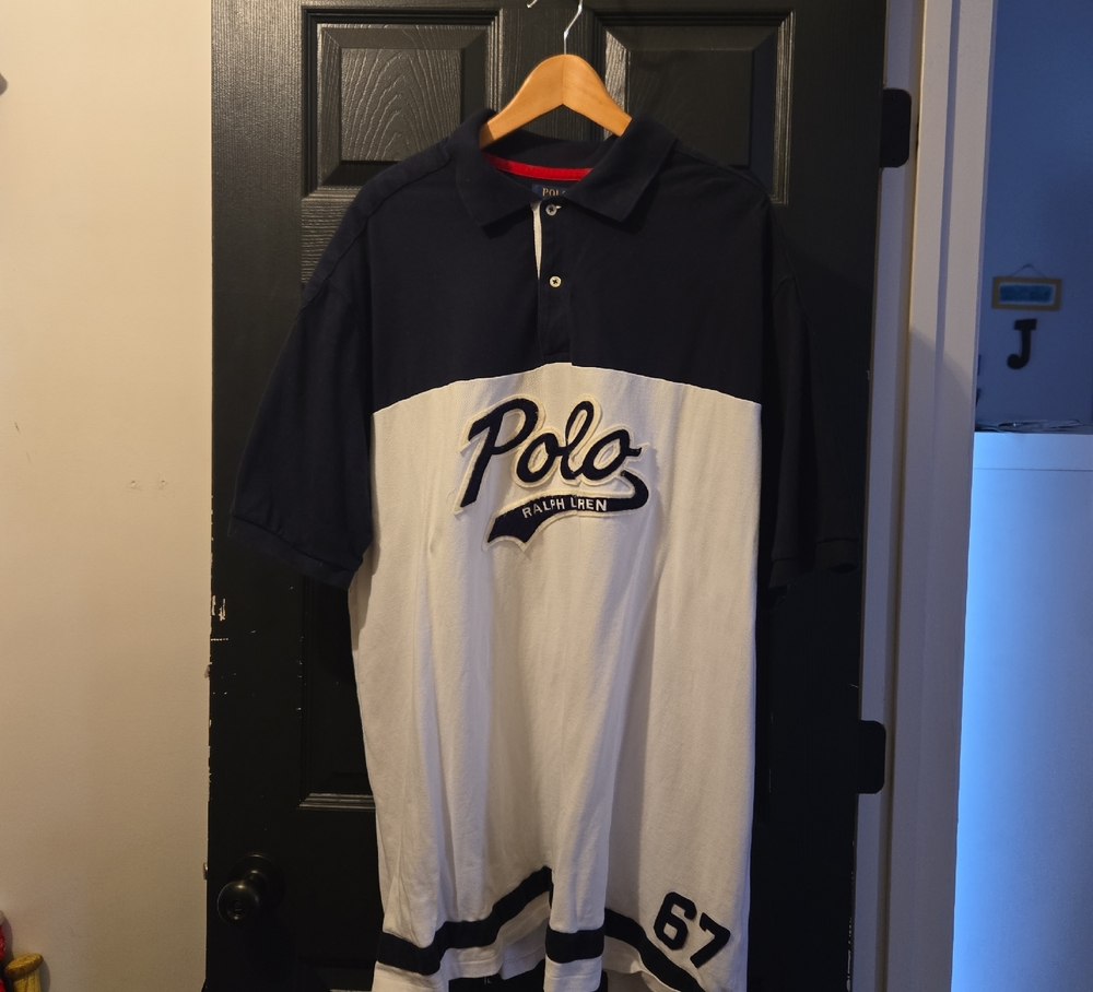 Polo by Ralph Lauren Blue and White Polos